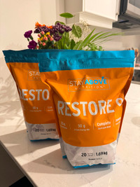 2 UNOPENED Stay Above Nutrition Protein Recovery Powder Orange