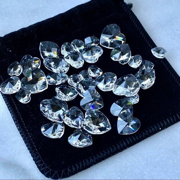 SWAROVSKI Crystal Jewellery Bag of Sparkling Brilliant HEARTS in Jewellery & Watches in Thunder Bay