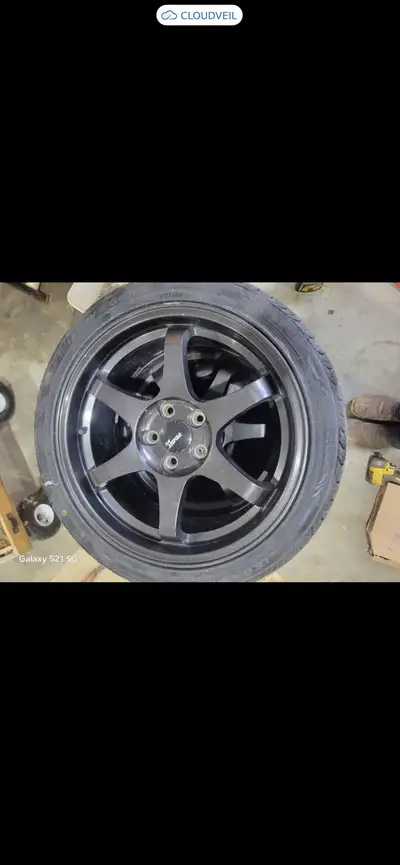 18 inch Fast FC wheels for sale. $1800 obo. Rubber is brand new 235/40r18 Ironman rubber. Bolt patte...