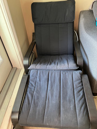 Ikea Poang  chair and footrest 