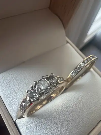 14 k diamond rings , View more