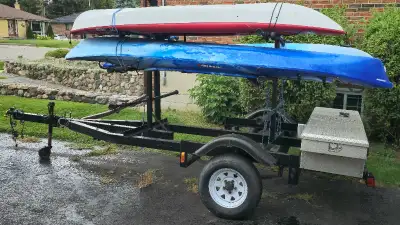 Had plans to rent these kayaks out and use the trailer to deliver them to the lakes but never had ti...