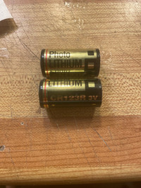 Photo lithium 123 Batteries 2 pieces 