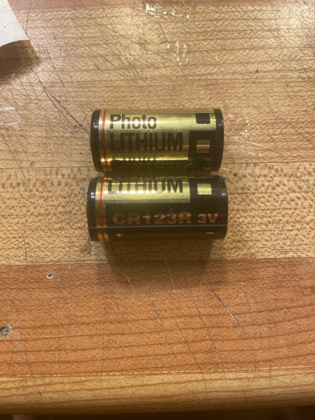 Photo lithium 123 Batteries 2 pieces  in Other in Mississauga / Peel Region