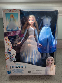 Disney Frozen 2 Elsa's Transformation Fashion Doll with 2 Outfit