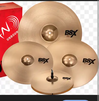 Sabian B8X Performance cymbal 4 pack........ $517 at Long and Mcquade $260 Misc small cymbal stand g...