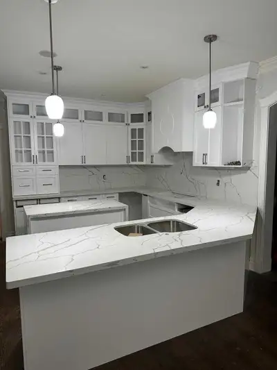 Contact us for your home renovation needs Custom kitchen, countertops Custom vanities Custom woodwor...