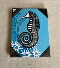 Wee Gallery: Black & White Seahorse for Baby Nursery