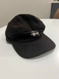 Stussy Fleece Hat Cap Adjustable OSFM Brown Embroidered Logo