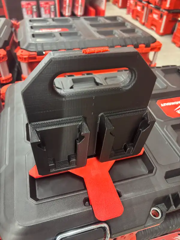 Custom Made Milwaukee M18 Battery Caddy Holder 4 Pack Packout in Power Tools in Markham / York Region - Image 9