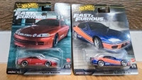 Hot wheels premium fast and furious Toyota and Nissan