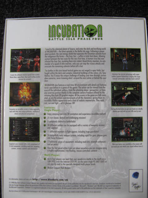 NEW /NEUF Incubation: Battle Isle Phase Four game for PC dans Jeux pour PC  à Ville de Montréal - Image 2