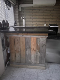 Bar and beer fridge with tap
