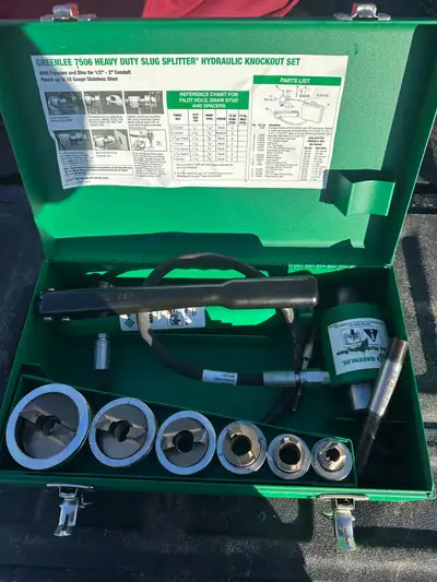 Greenlee stainless K/O kit , View more