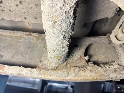 FOR Parts only - cross member rotted out Good set of tires on truck and headache rack included