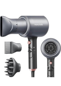 Wavytalk Hair Blow Dryer with Diffuser and Concentrator - New