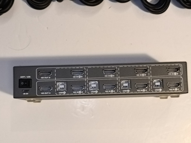 4 Port KVM Switch HDMI Dual Monitor in Cables & Connectors in Markham / York Region - Image 4