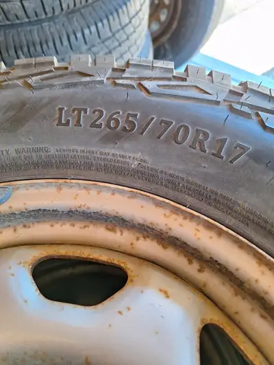 LT 265/70R/17” Truck Tires and Rims asking $700.ono! Great Condition Stored in Garage!
