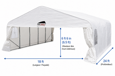 Abris Mondial Tempo Shelter 18ft x 24ft, View more
