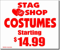 Stag Shop, Custom Black Friday & other lawn bag signs yard signs
