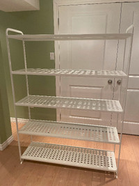 White large shelving unit