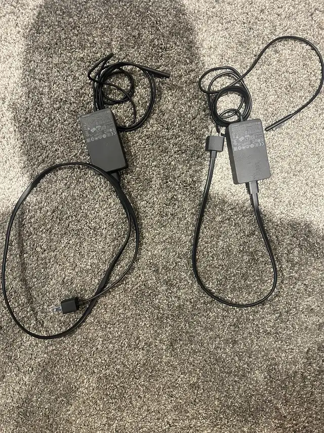 Two genuine Microsoft Surface Pro laptop power cords in Cables & Connectors in Hamilton - Image 2