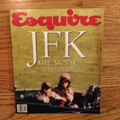 Vintage November 1991 issue of Esquire with the famous JFK cover announcing Oliver Stone's new movie...