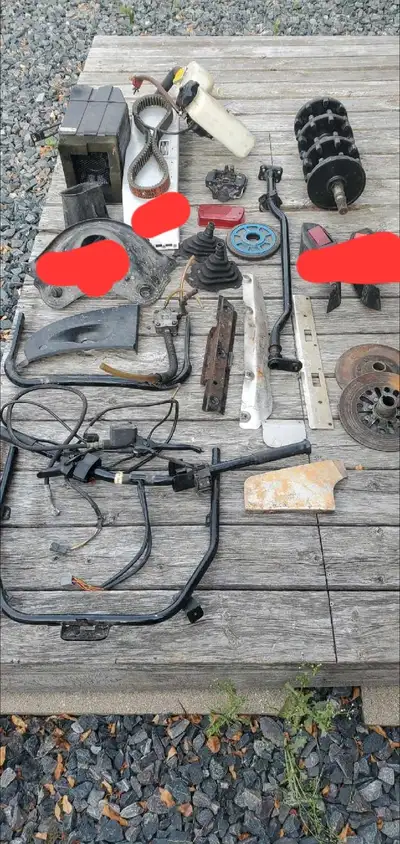 Various parts believed to be for ski doo left over from estate clean up. Make an offer on anything o...