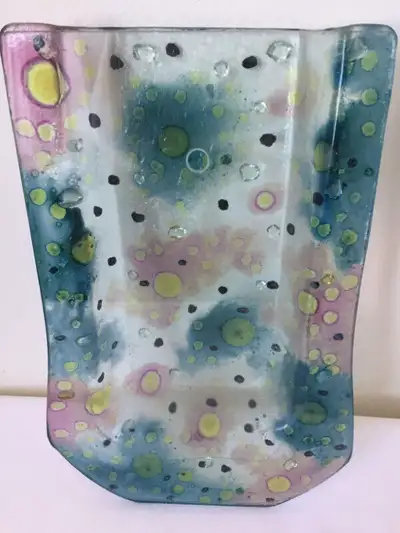 Handmade glass wall vase or decor - $15, View more