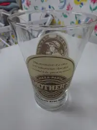1980’s Mother’s Restaurant Pizza / Pasta glass cup from Windsor,