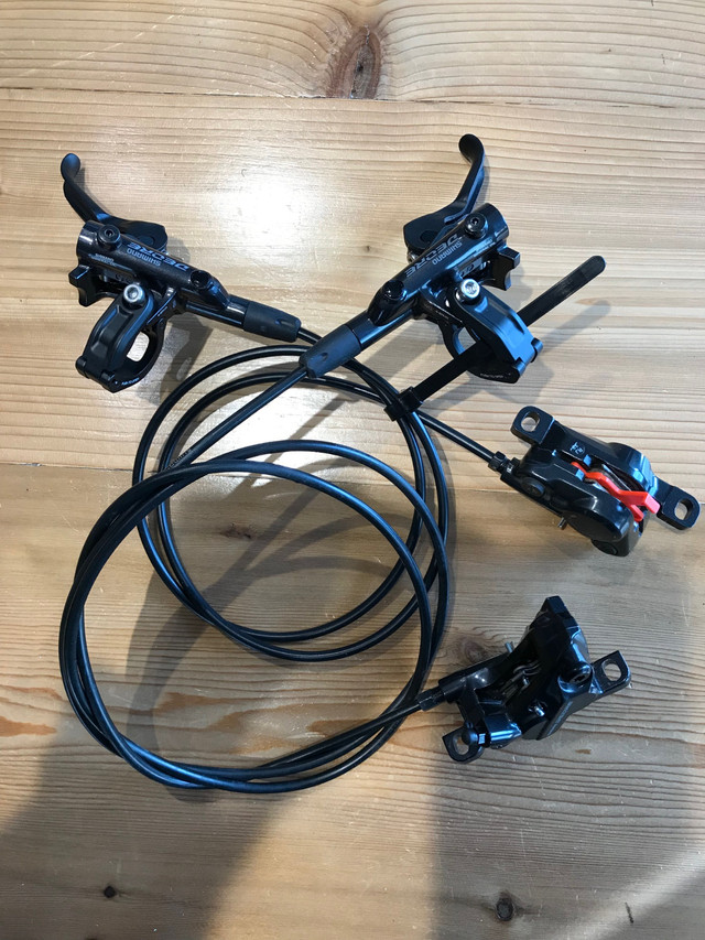 Shimano MTB brakes - M6000 & M6120 with rotors in Frames & Parts in Whitehorse