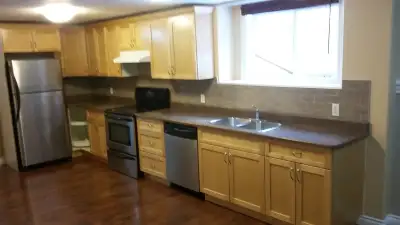 Nice modern Unit downstairs. 100% legal suite 1 Parking in the back included Utilities included Also...