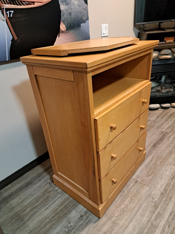 DRESSER - SOLID WOOD - TALL BOY in Dressers & Wardrobes in Calgary - Image 4