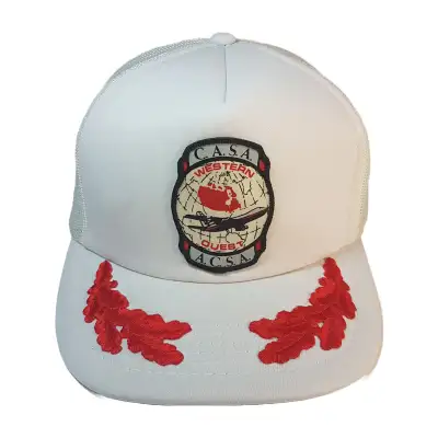 Vintage 80s CASA /ASCA Western Snapback Trucker Hat Aviation, View more