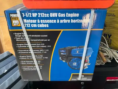 7 1/2HP 212cc Gas Engine. Brand New!, View more
