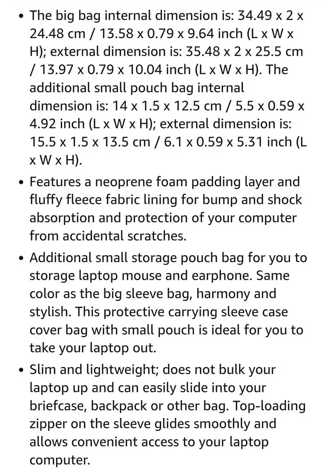 MOSISO Laptop Sleeve For MacBook Air/Pro 13 in Laptop Accessories in Markham / York Region - Image 6