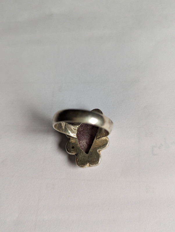 925 silver pink stone water drop off ring in Jewellery & Watches in Guelph - Image 3