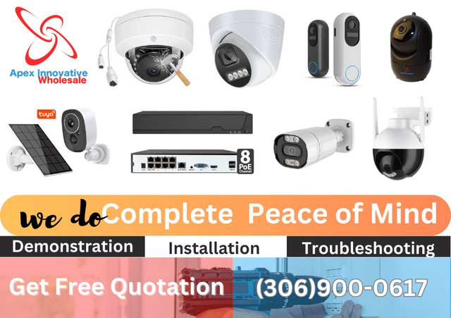 Security camera wholesale supplier - cctv | wired or wireless in Security Systems in Saskatoon