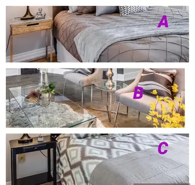 Various end tables, View more