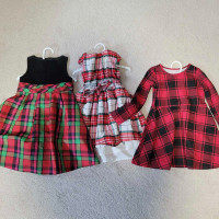 Toddler girl plaid dresses size 3-4
