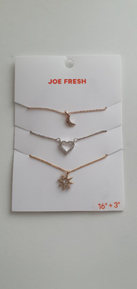 JOE FRESH triple necklace - for sale