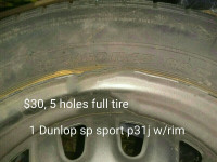 tire Dunlop sp sport 15 inch with rim