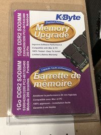 KByte Memory Upgrade 1GB PC 5300 DDR2 NB Notebook
