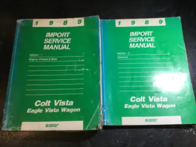 1989 Dodge Colt Vista Eagle Vista Wagon Service Manual 4WD G63B, View more