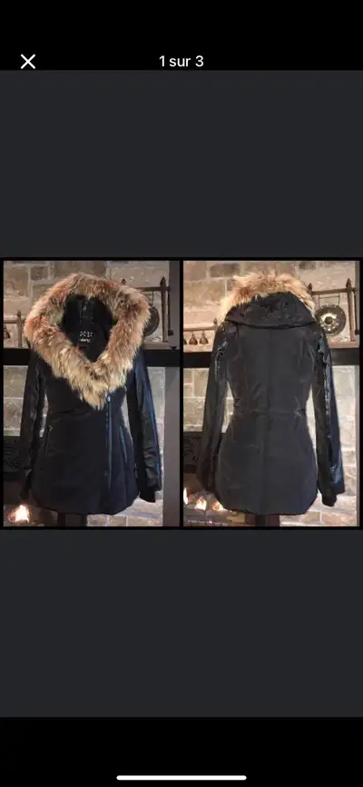 manteaux hiver vrai fourrure, View more