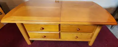 Beautiful Maple Coffee Table and 2 Large Side Tables - Read AD, View more