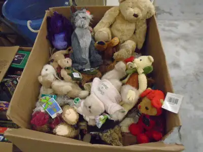 We have for sale a large selection of collectible stuffed animals. We have Ty, Boyd's. Gund, Russ, B...