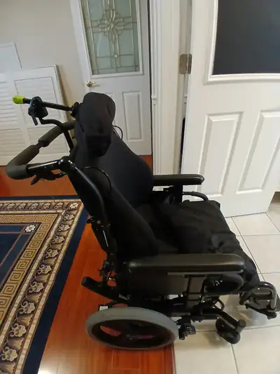 Tilted wheel chair, View more