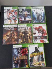 Xbox 360 Video Game Lot (8)