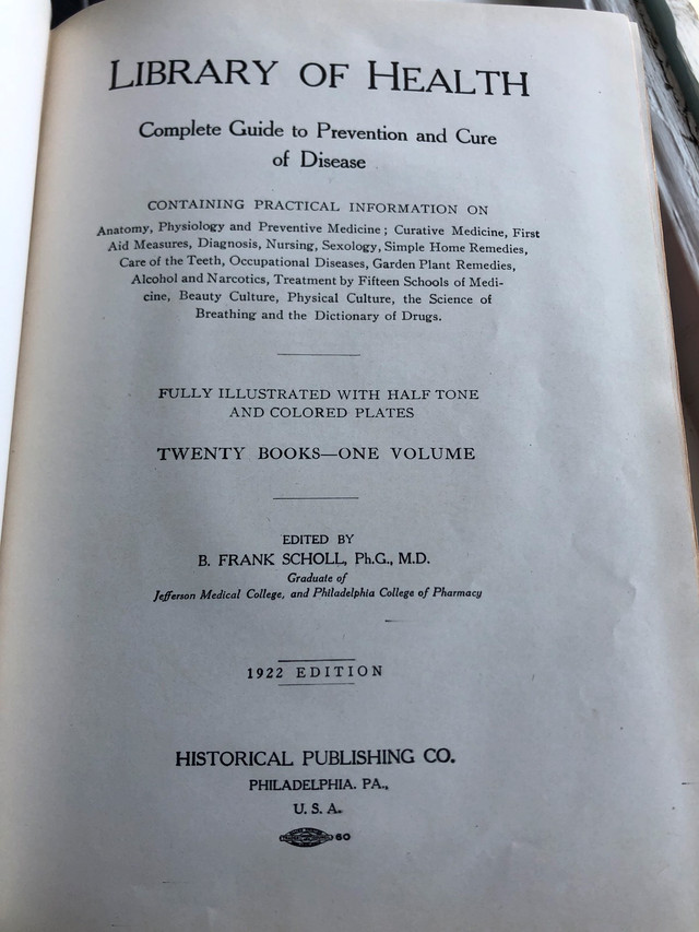 library-of-health-edited-by-b-frank-scholl-ph-g-m-d-textbooks